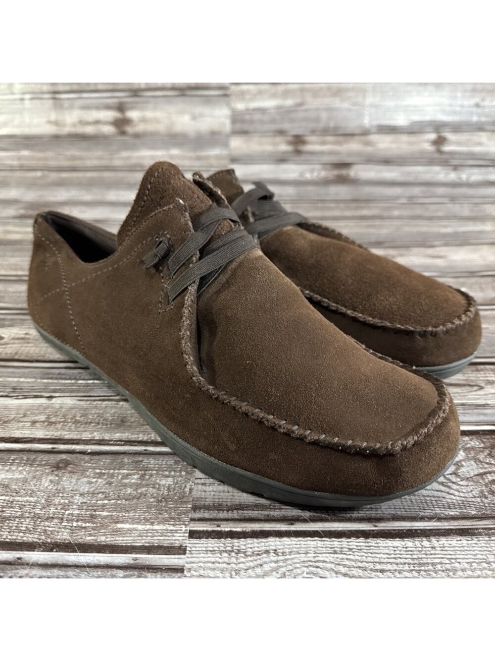 Patagonia Alvah Shoes Espresso Brown Suede Slip On Mens Size 13